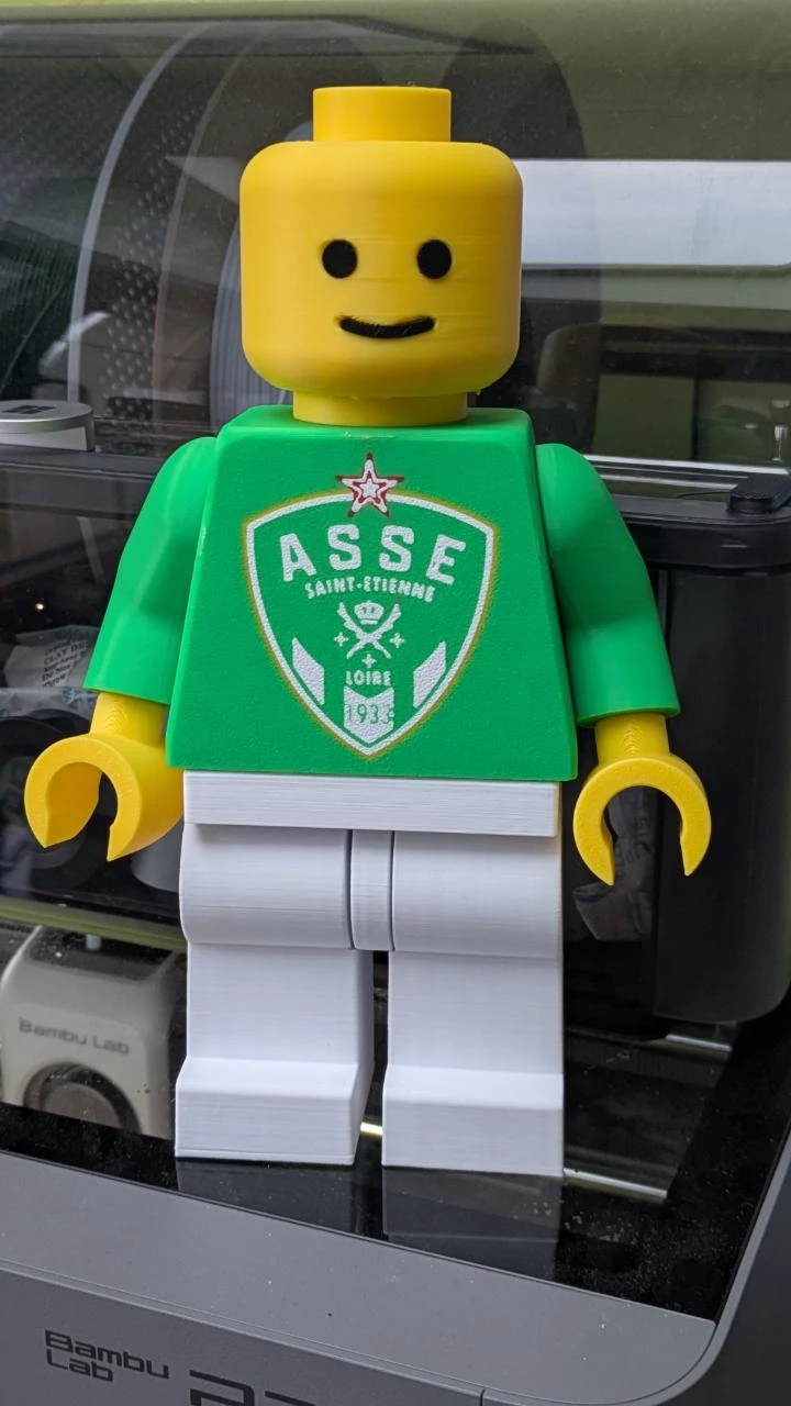Figurine briques AS Saint-Étienne – Objet unique pour fans des Verts !